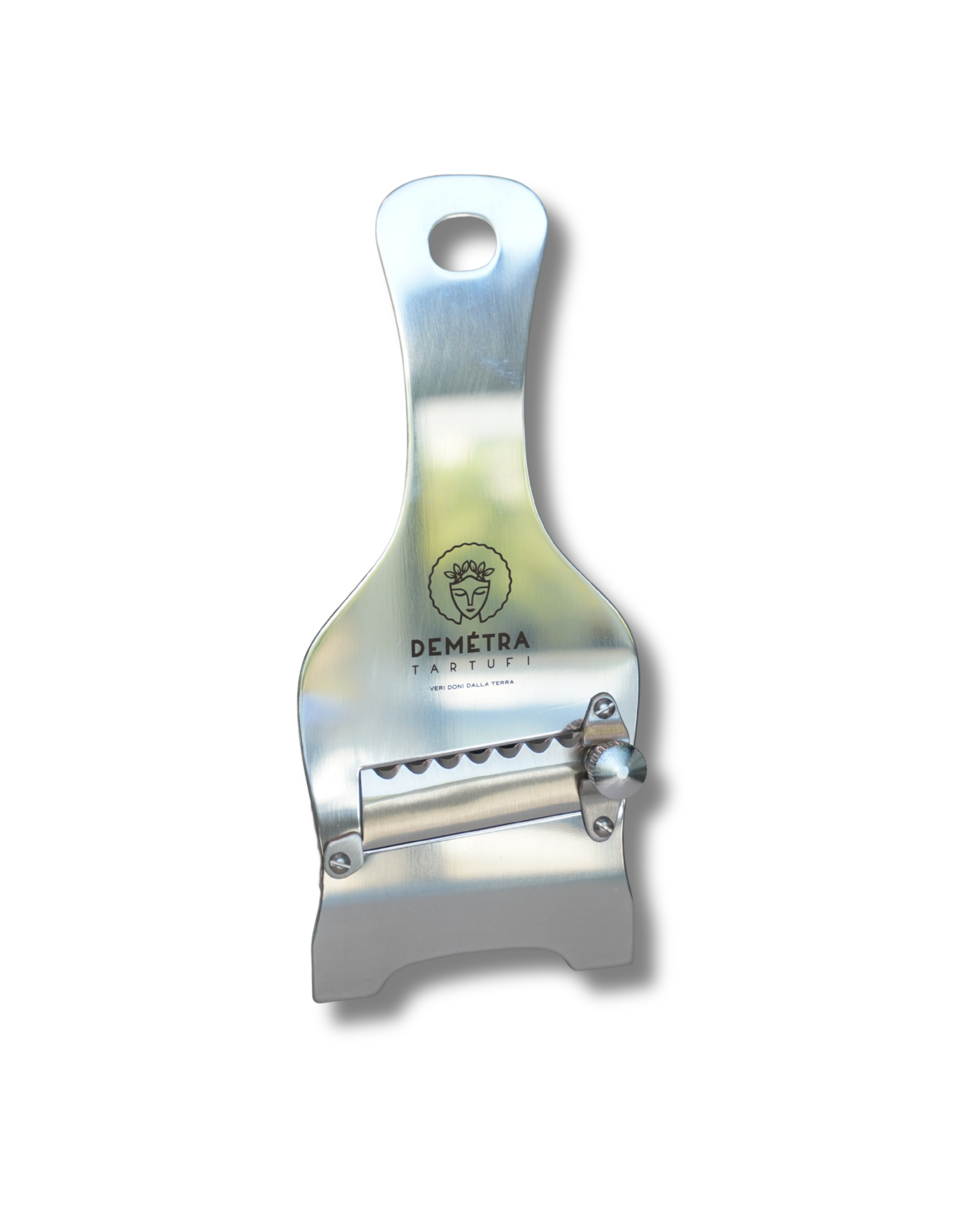 Affettatartufi in acciaio inox - lama seghettata